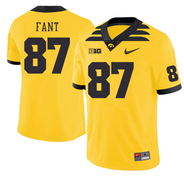 Iowa Hawkeyes #87 Noah Fant College Football Jerseys Stitched Sale-Gold